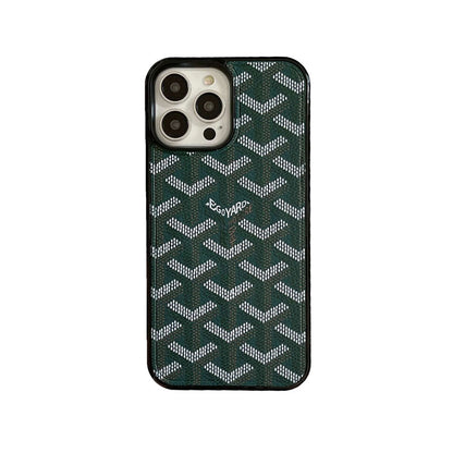 Leather GD iPhone Case  Black（Magsafe）-CXK241423