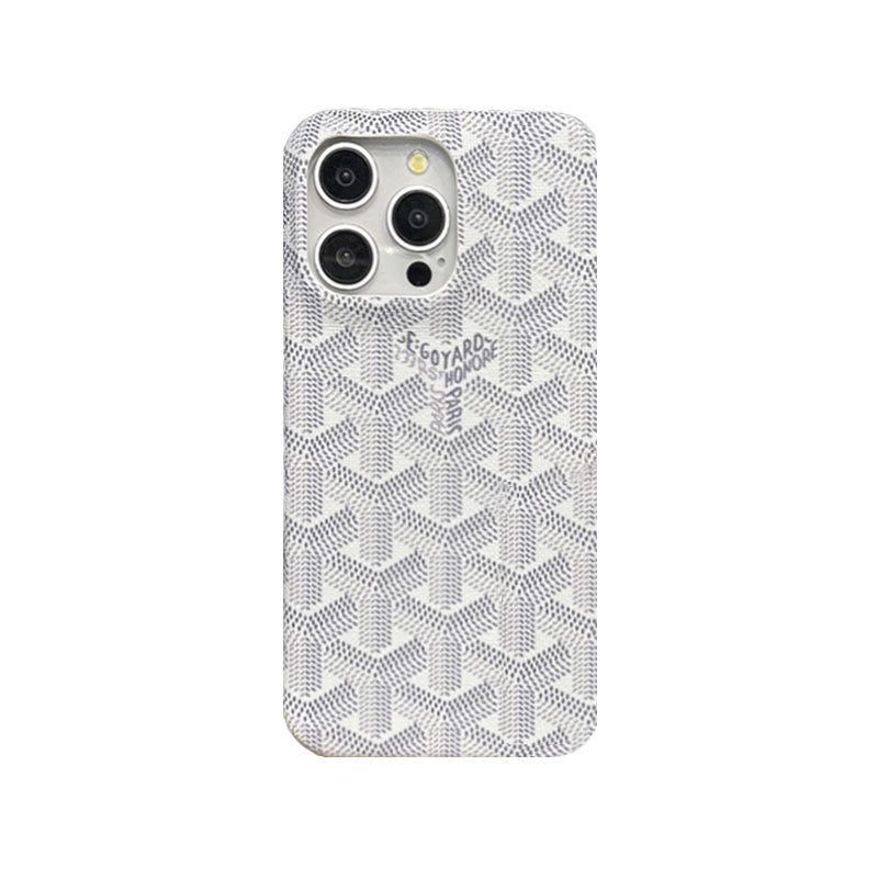 GD iPhone Case  White Leather-YBK241523