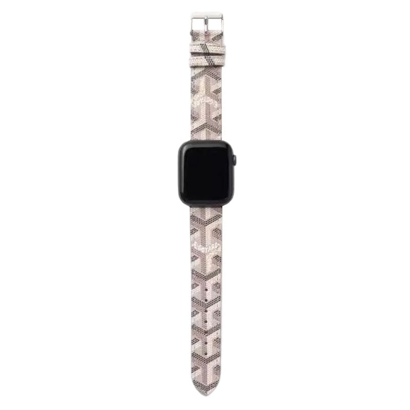 Luxury Leather GD Apple Watch Band Black-GBD251502