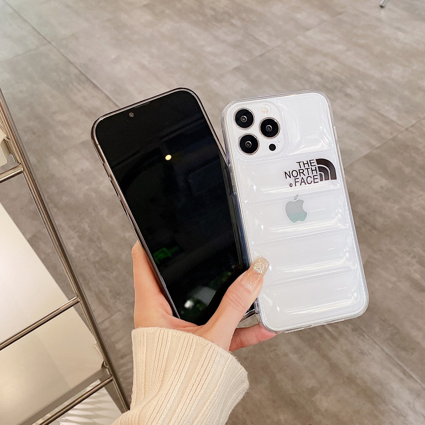 Clear NF iPhone Case-Black