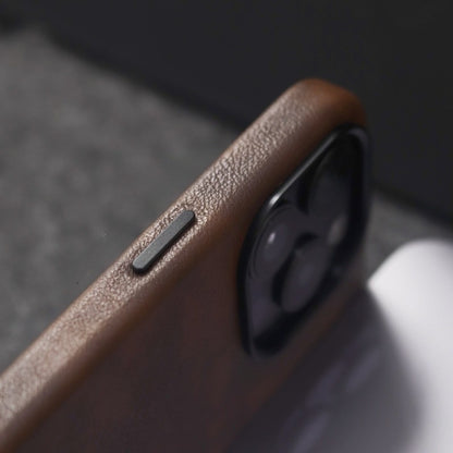 MagSafe Cowhide Leather iPhone Case