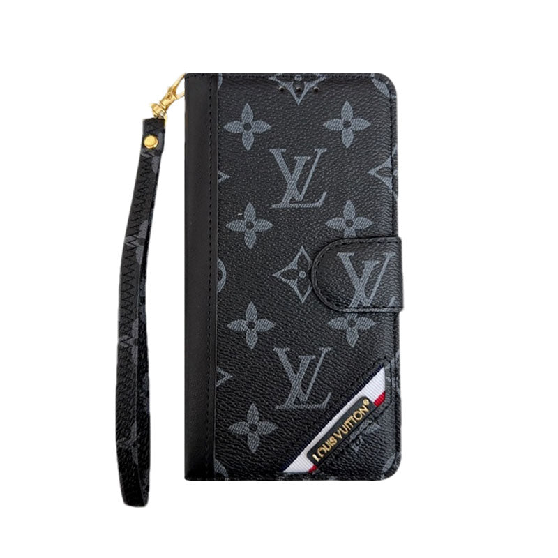 Classic Leather Monogram iPhone Case with Card Holder and Cash Pocket-CFHYL251025