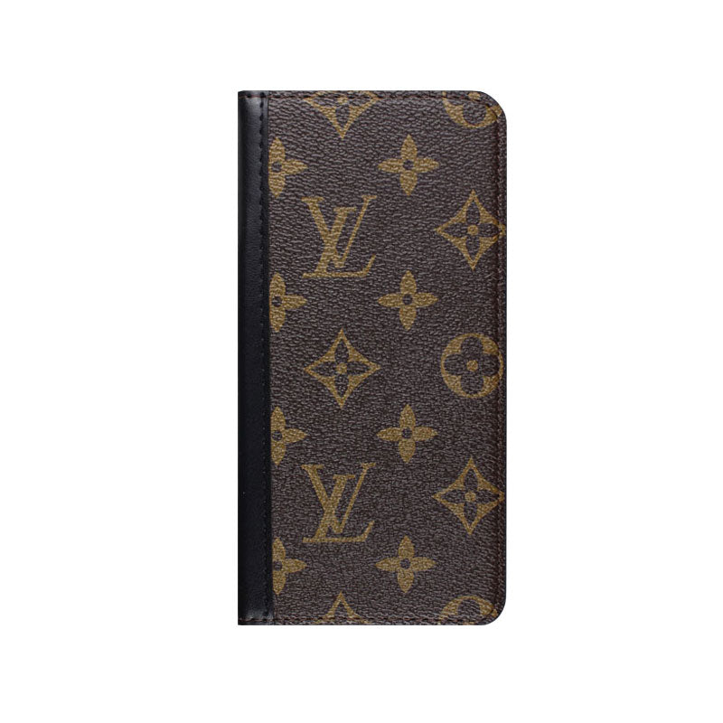 Premium Leather Monogram iPhone Case with Card Slot and Coin Pocket Big Printing-CFHYL2502