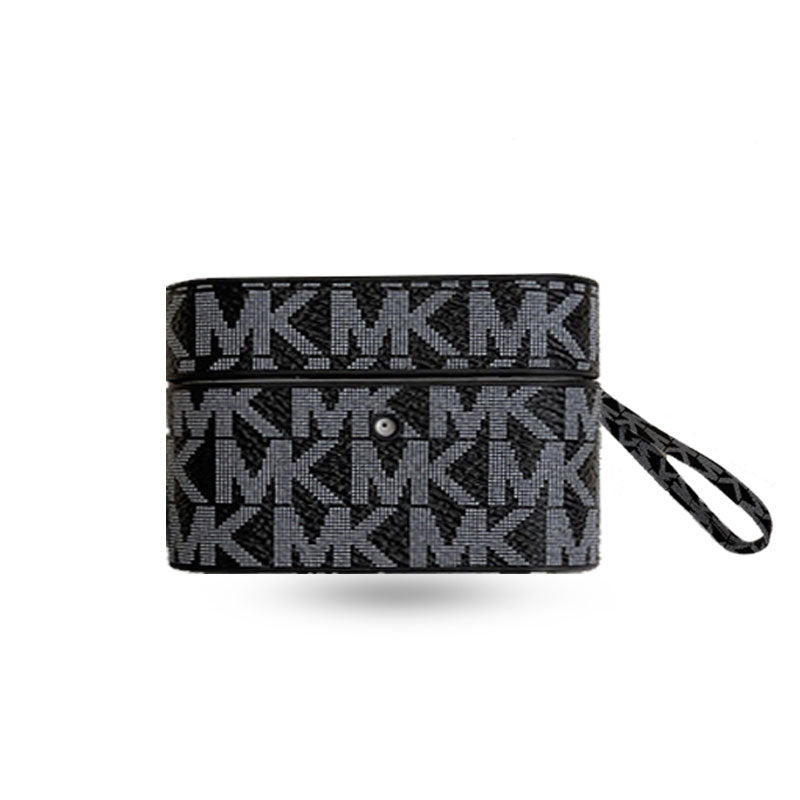 Leather MK AirPods Pro Cases Black-JDK251608
