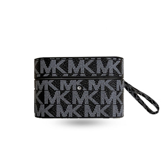 Leather MK AirPods Pro Cases Black-JDK251608
