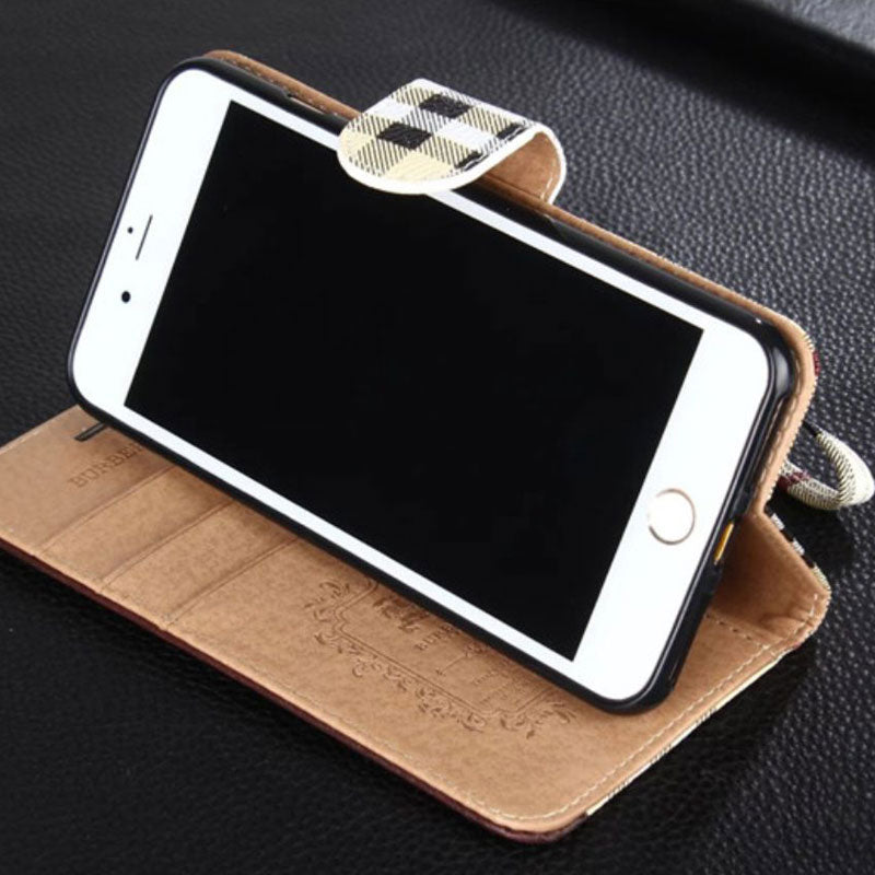 BB Holstered iPhone case With Card Holder And Strap Leather-STK241402