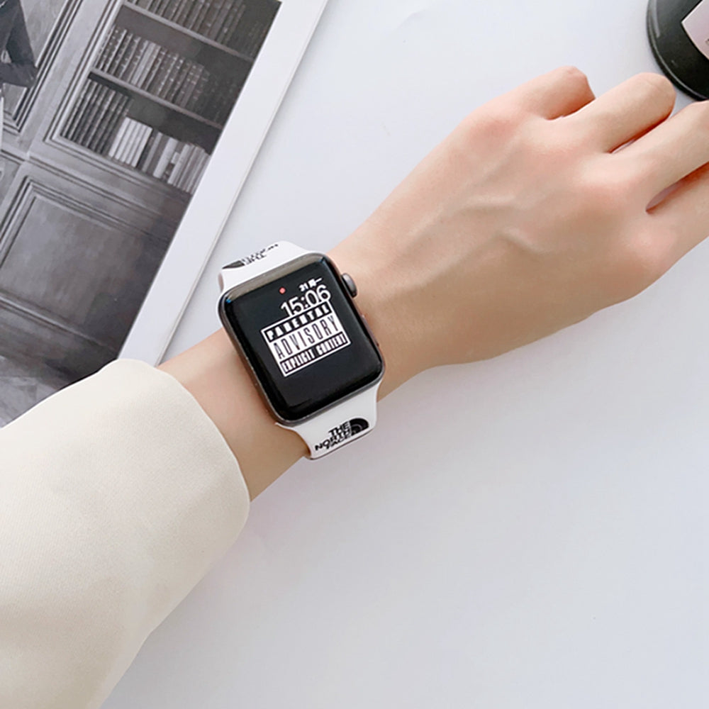 Silica Gel TNF Apple Watch Band Black-BBD251428