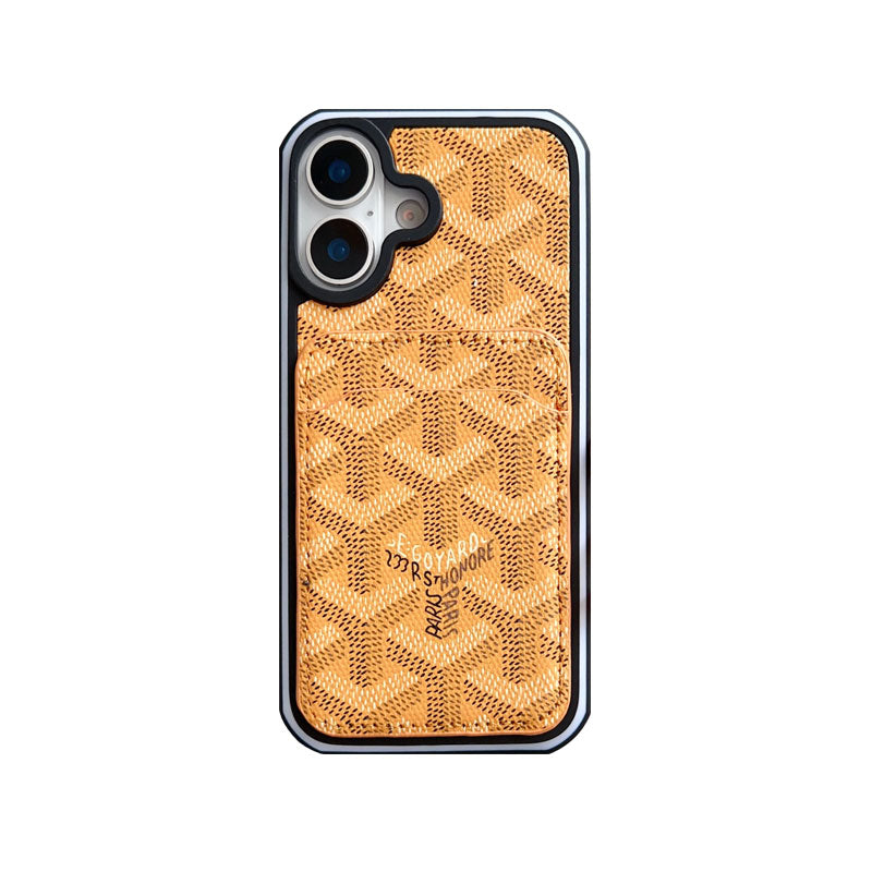 Leather GD iPhone Case With Card Holder -CFK251502
