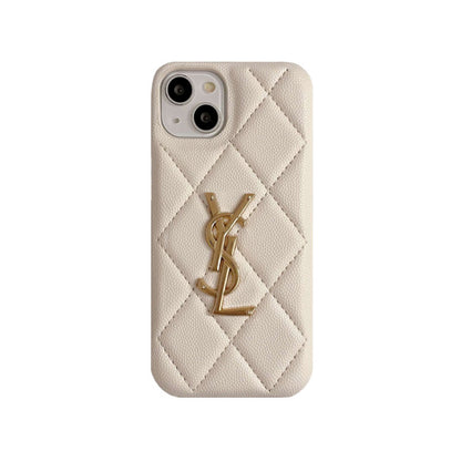 Classic YL iPhone Case Leather Black-LXP241442