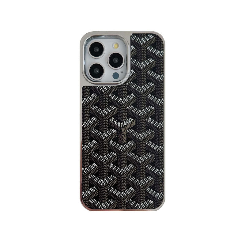 GD iPhone Case Leather Black-DDK240606