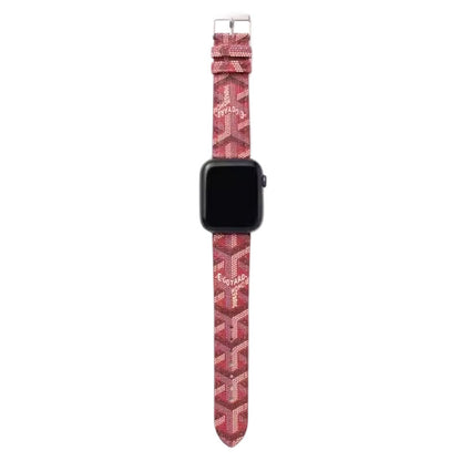 Luxury Leather GD Apple Watch Band Black-GBD251502