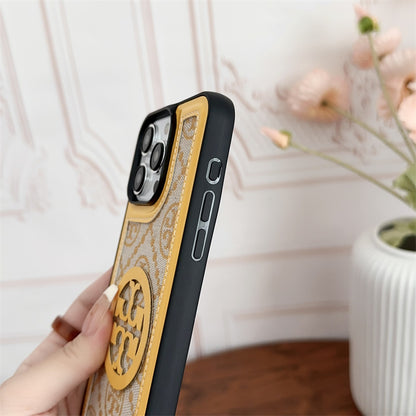 Classic TB iPhone Case With Strap Yellow -SL240411