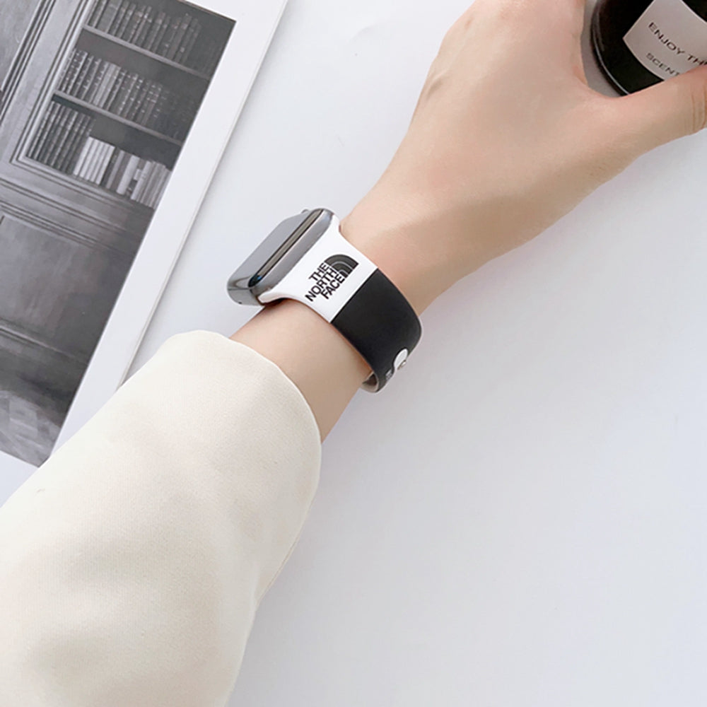 Silica Gel TNF Apple Watch Band Black-BBD251428