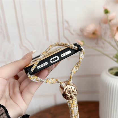 Classic TB iPhone Case With Strap Yellow -SL240411
