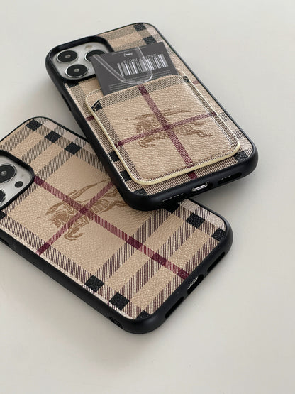 Leather BB iPhone Case-With Card Holder-DKK241420