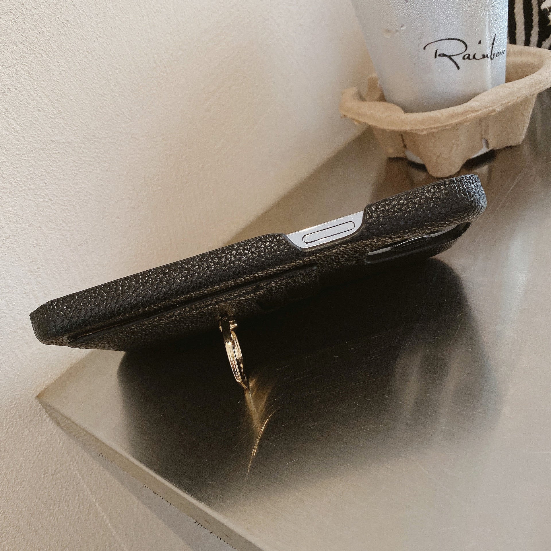 iPhone Case With Card Holder Black