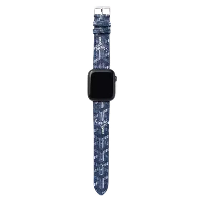 Luxury Leather GD Apple Watch Band Black-GBD251502