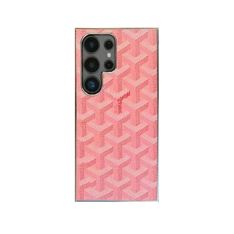 Luxury Leather GD Samsung Galaxy S Series Case Pink -SXK251625