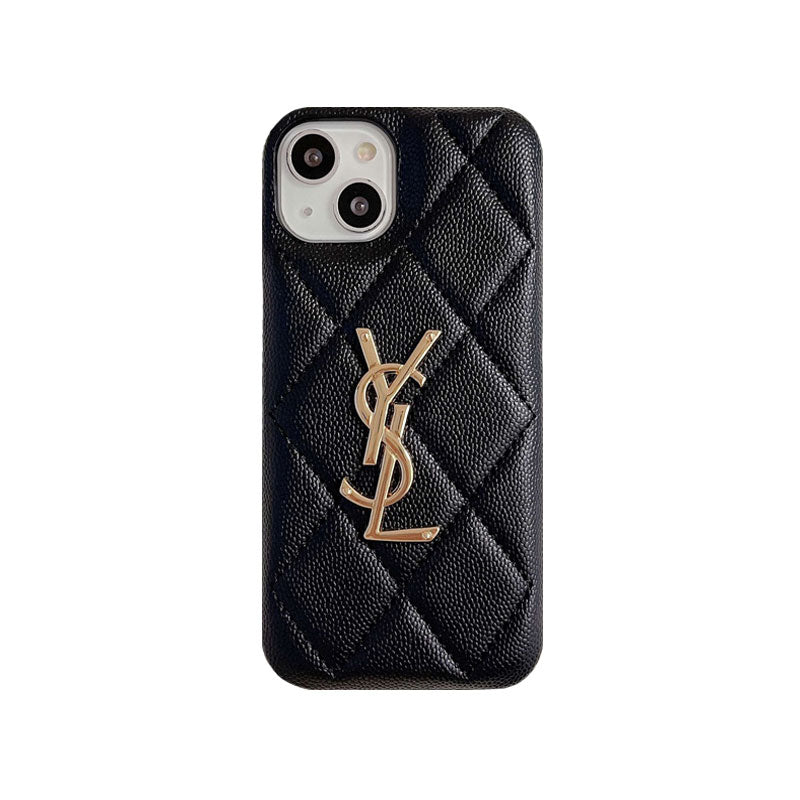 Classic YL iPhone Case Leather Black-LXP241442