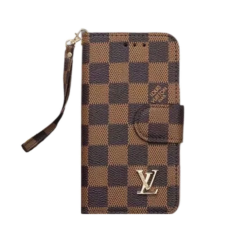 Classic  Folio Monogram iPhone Case With Wallet And Strap Big Printing-CFLB251102