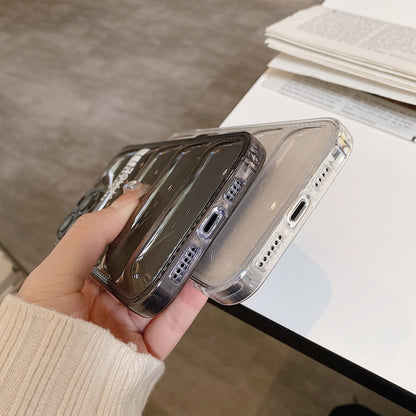 Clear NF iPhone Case-Black