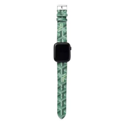 Luxury Leather GD Apple Watch Band Black-GBD251502