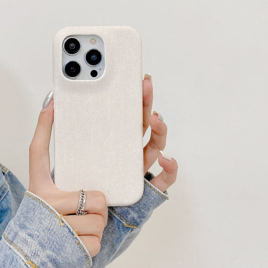 Denim Phone Case For iPhone White
