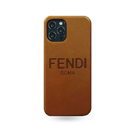 FD iPhone Case Leather Brown-ZP240325