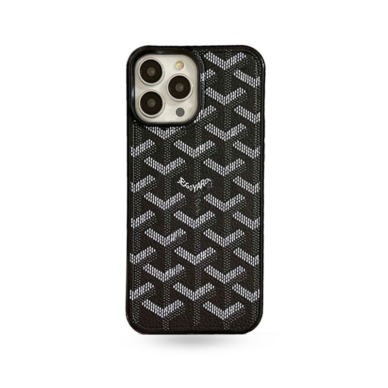 Leather GD iPhone Case  Black（Magsafe）-CXK241423