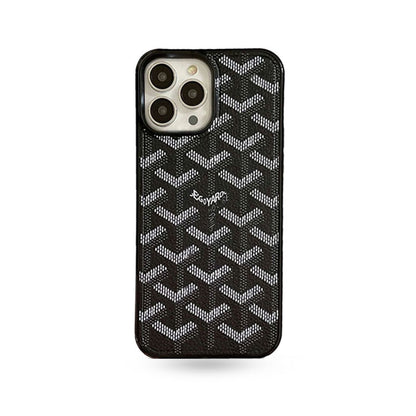 Leather GD iPhone Case  Black（Magsafe）-CXK241423