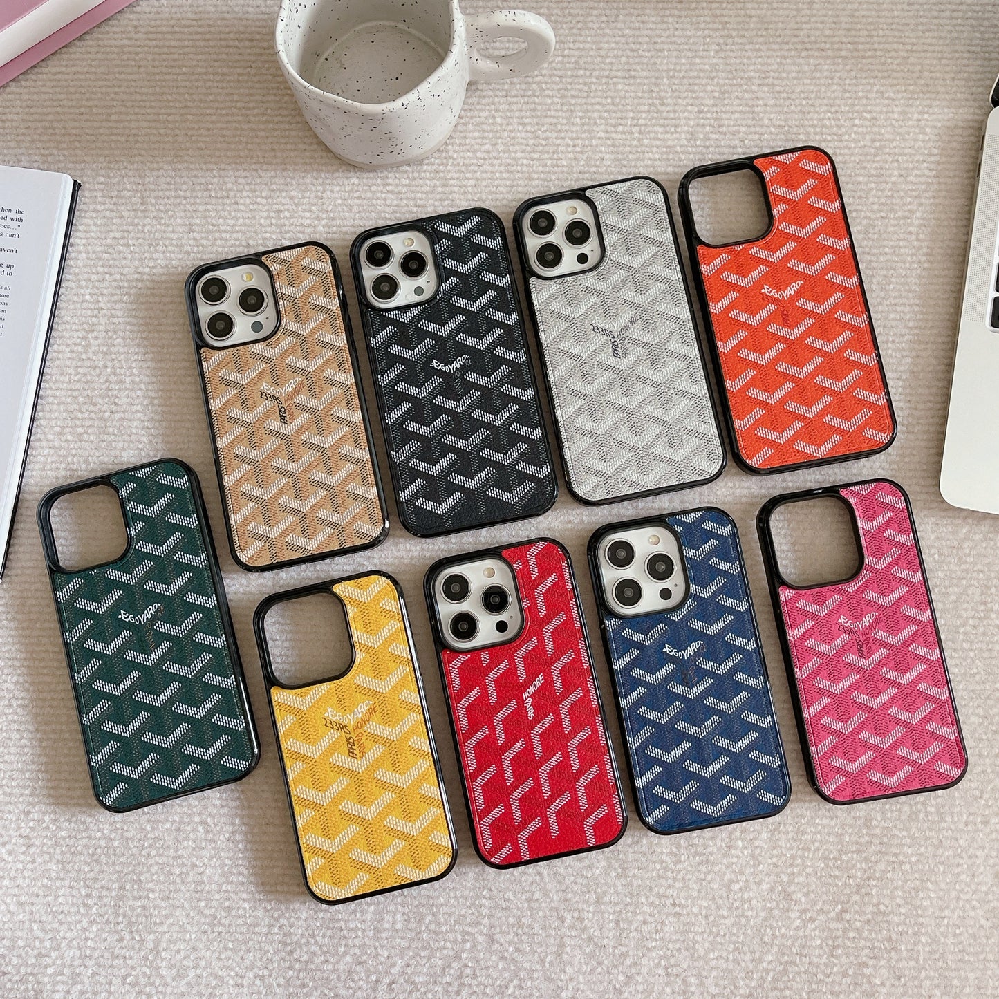Leather GD iPhone Case  Black（Magsafe）-CXK241423