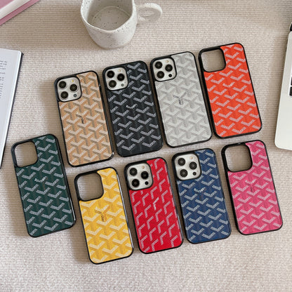 Leather GD iPhone Case  Black（Magsafe）-CXK241423