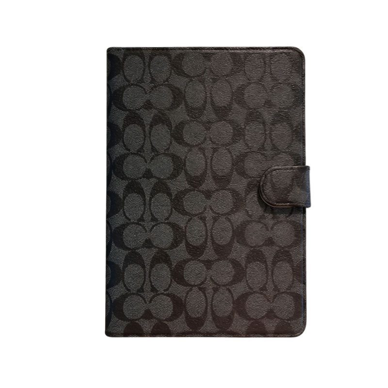 Premium Leather Monogram  iPad Case Coffee-CYLV110