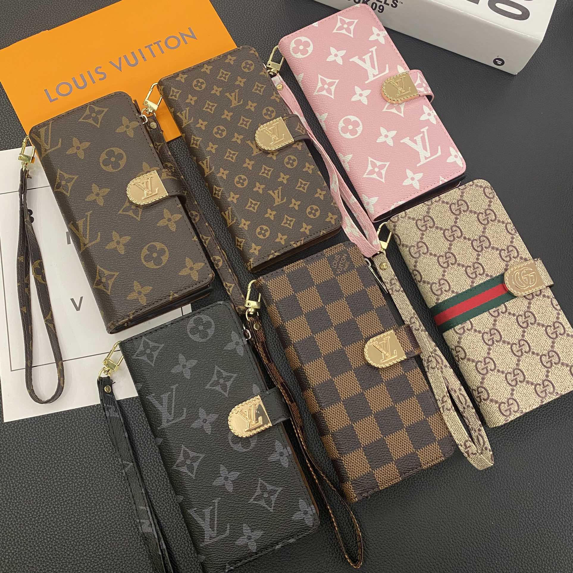 Luxury Monogram iPhone Case With Zipper Wallet And Strap -CFLB251520