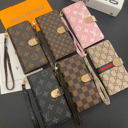 Luxury Monogram iPhone Case With Zipper Wallet And Strap -CFLB251520