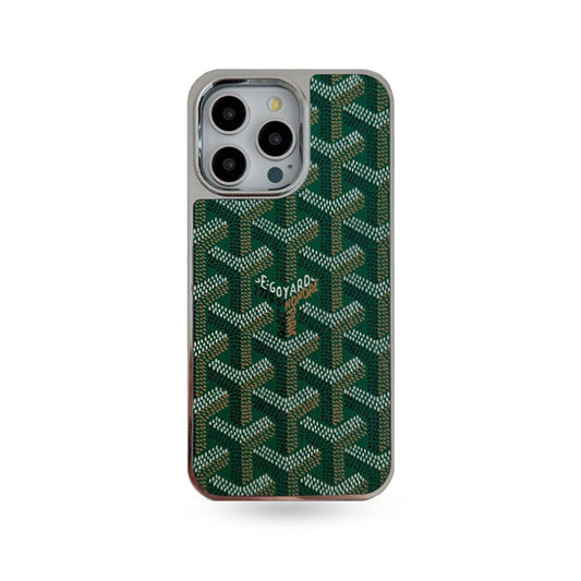 GD iPhone Case Leather Green-DDK240606