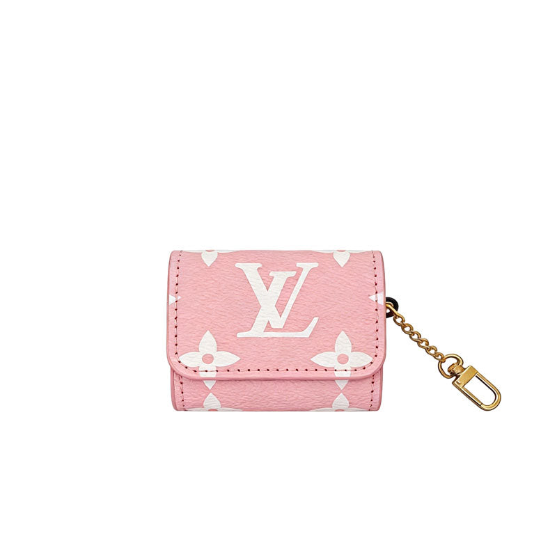 Classic Leather Monogram AirPods Cases Big Printing-CYLV116
