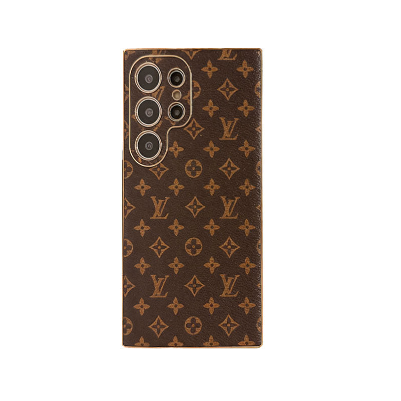 Refined Leather Monogram Samsung Galaxy S Series Case -CYLV090