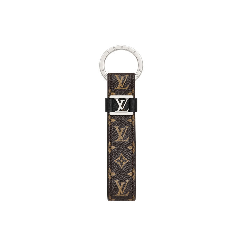 Leather Monogram Key Ring Bag Charm-CYLV221