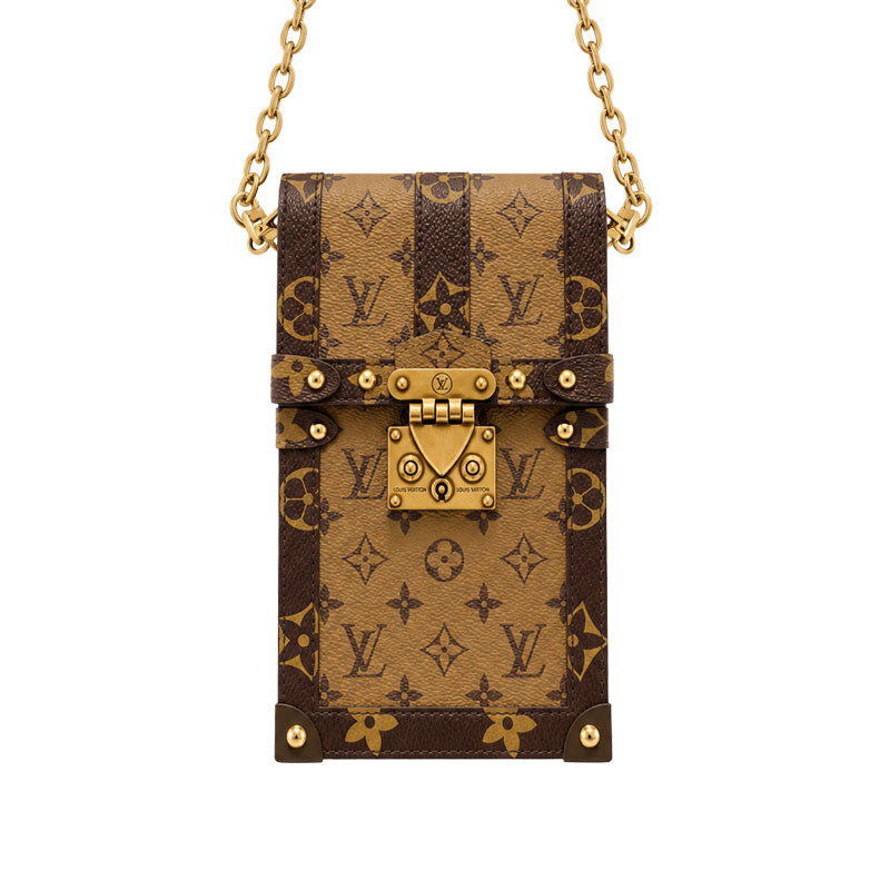 High-quality Monogram Phone Bag with Gold Chain Strap-CYLV229