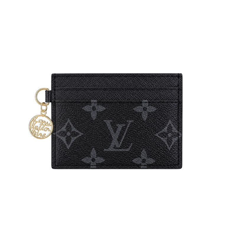 Classic Leather Monogram  Card Wallet-CYLV199