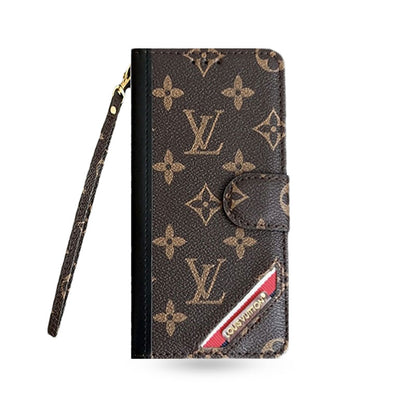 Classic Leather Monogram iPhone Case with Card Holder and Cash Pocket-CFHYL251025