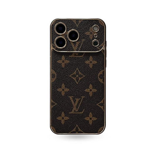 Luxury Leather Monogram iPhone Case For iPhone 17 Series-CYLV005
