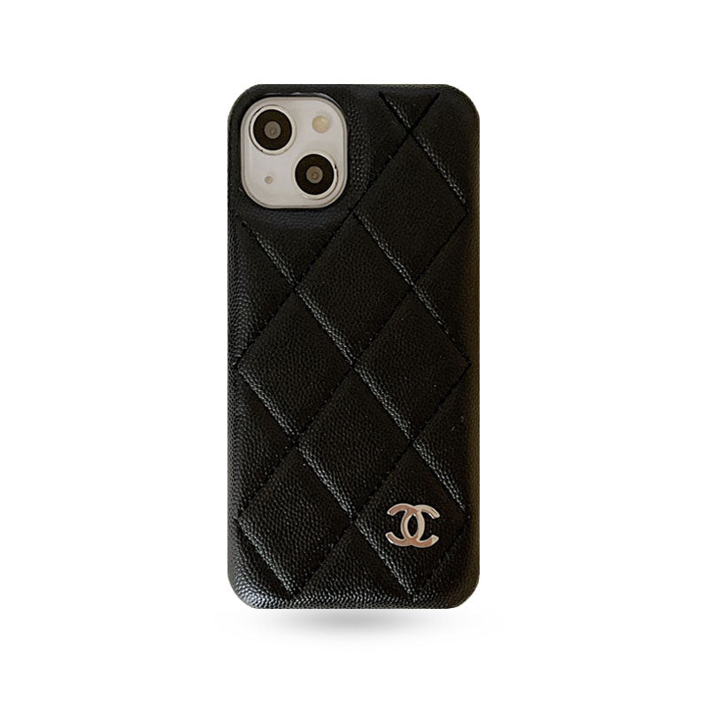 Classic Leather CC iPhone Case Black -ZKK251023