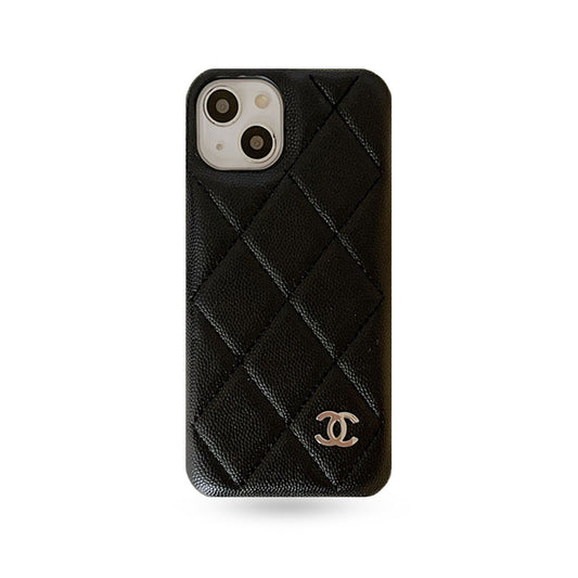 Classic Leather CC iPhone Case Black -ZKK251023