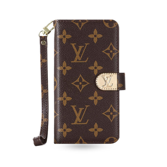 Luxury Monogram iPhone Case With Zipper Wallet And Strap -CFLB251520