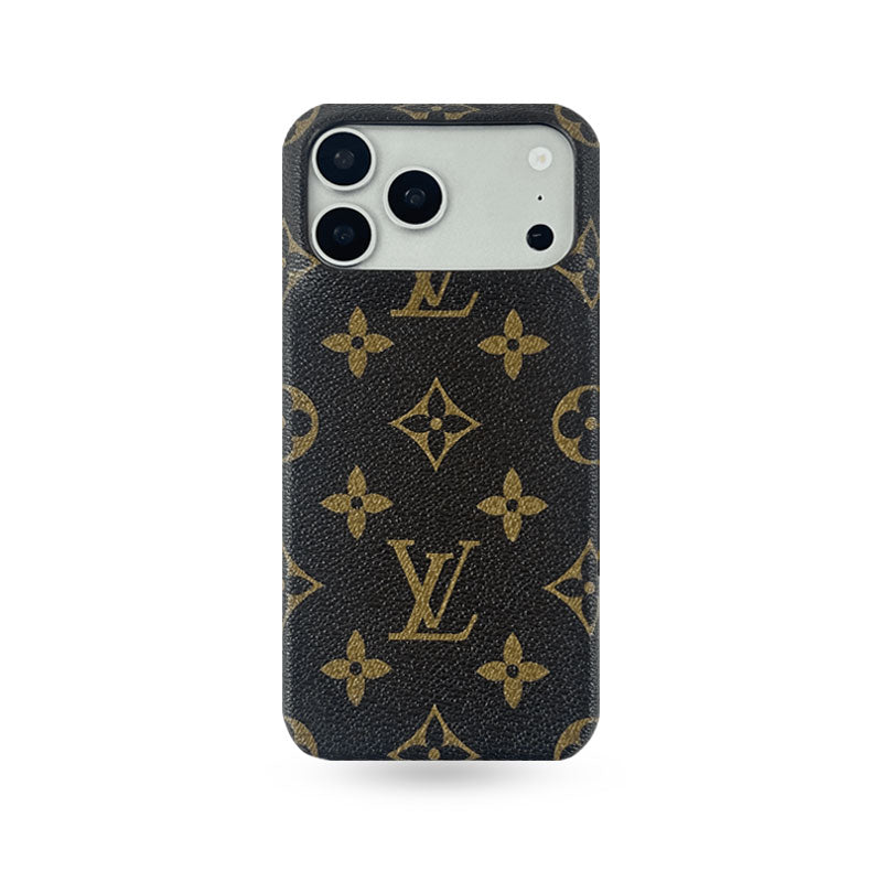 Premium Leather Monogram Magnetic iPhone Case（Compatible With Magsafe）For iPhone 17 Series-CYLV037