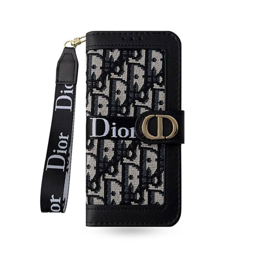 CD iPhone Case With Card Holder And Wrist Strap-CFW251104