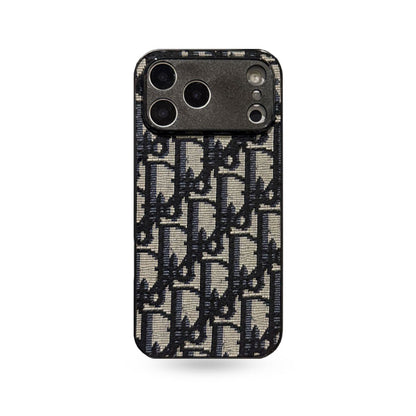 Leather CD iPhone Case With Lens Protection For iPhone 17 Series Black-WBK251023