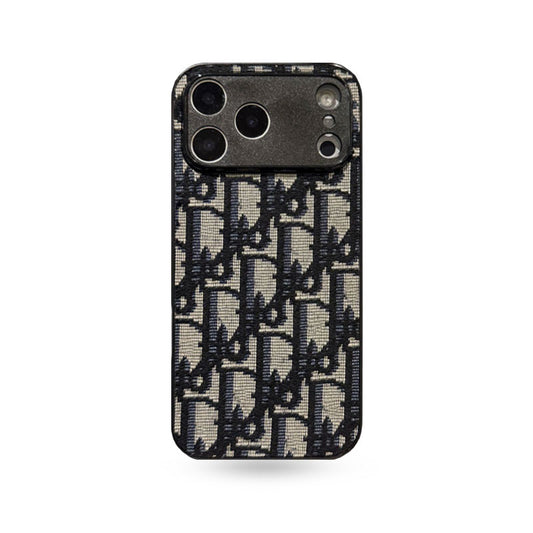 Leather CD iPhone Case With Lens Protection For iPhone 17 Series Black-WBK251023